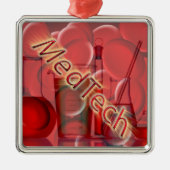 Med Tech-STERNEXPLOSION-LOGO Silbernes Ornament (Vorne)