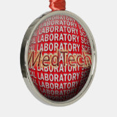 Med Tech-STERNEXPLOSION-LOGO Silbernes Ornament (Rechts)