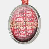 Med Tech-STERNEXPLOSION-LOGO Silbernes Ornament (Links)