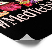 Med Tech Women Coffee Lovers Funny Valentine's Day Poster (Ecke)