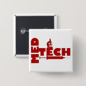 MED-TECHNOLOGIE-MIKROSKOP-SPRITZE (MEDIZINISCHER BUTTON (Vorne & Hinten)