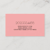 Med Wellness-Center Plastikchirurg Visitenkarte (Rückseite)