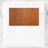 Med Wood Grain Rechteckiger Aufkleber (Tasche)