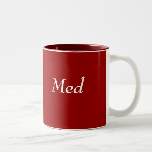 MED ZWEIFARBIGE TASSE (Rechts)