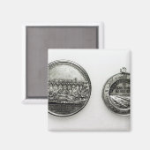 Medaille anlässlich der Eröffnung des Suez Magnet (Vorderseite/Rückseite)