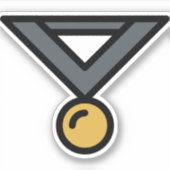 Medaille Aufkleber (Vorderseite)