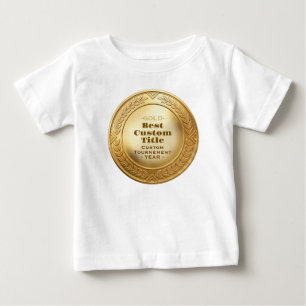 Medaille Benutzerdefiniert 3D Realistisch Editierb Baby T-shirt