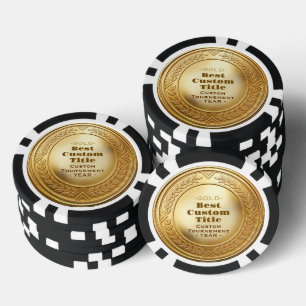 Medaille Benutzerdefiniert 3D Realistisch Editierb Pokerchips