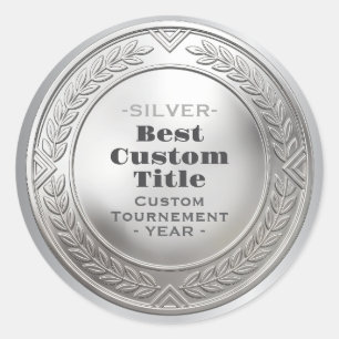 Medaille Benutzerdefiniert 3D Realistisch Editierb Runder Aufkleber