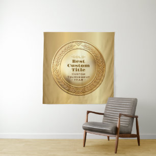 Medaille Benutzerdefiniert 3D Realistisch Editierb Wandteppich