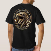 Medaille Black Metal mit Adler und Totenköpfe T-Shirt (Rückseite)