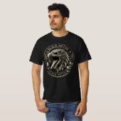 Medaille Black Metal mit Adler und Totenköpfe T-Shirt (Vorne ganz)