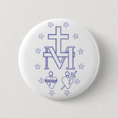 Medaille der Gottesmutter Button (Vorderseite)