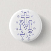 Medaille der Gottesmutter Button (Vorderseite)