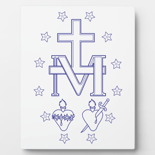 Medaille der Gottesmutter Fotoplatte (Vorderseite)