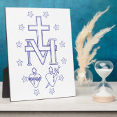 Medaille der Gottesmutter Fotoplatte (Seite)