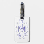 Medaille der Gottesmutter Gepäckanhänger (Rückseite vertikal)