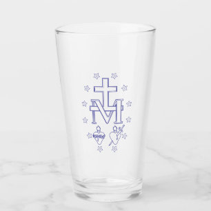 Medaille der Gottesmutter Glas