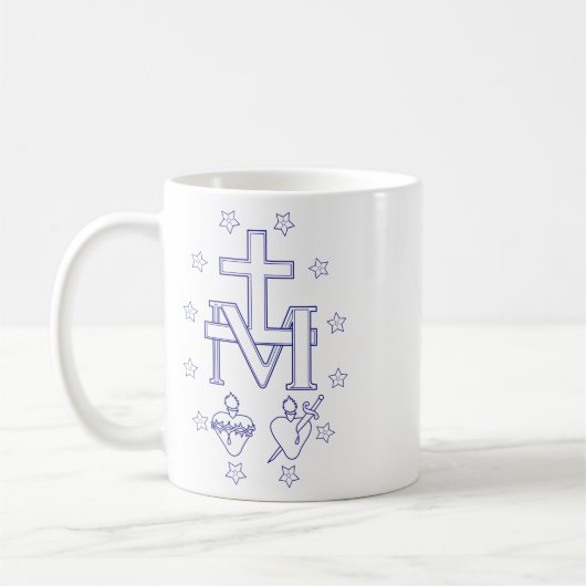 Medaille der Gottesmutter Kaffeetasse (Links)