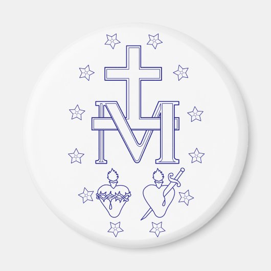 Medaille der Gottesmutter Magnet (Vorne)