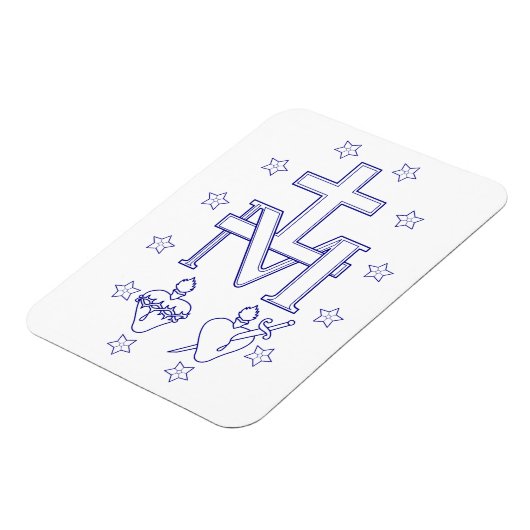 Medaille der Gottesmutter Magnet (Linke Seite)