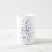 Medaille der Gottesmutter Porzellantasse (Vorderseite)