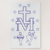 Medaille der Gottesmutter Puzzle (Vertikal)