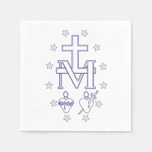 Medaille der Gottesmutter Serviette (Vorderseite)