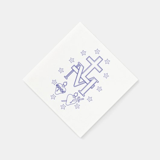 Medaille der Gottesmutter Serviette (Ecke)