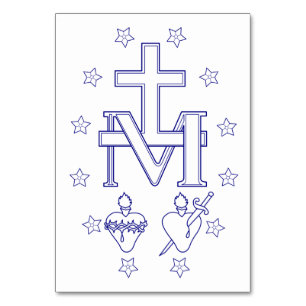 Medaille der Gottesmutter Tischnummer