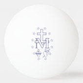 Medaille der Gottesmutter Tischtennisball (Vorderseite)