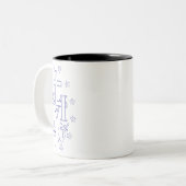Medaille der Gottesmutter Zweifarbige Tasse (Vorderseite Links)