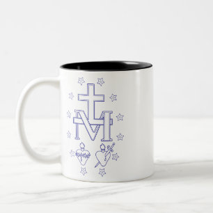 Medaille der Gottesmutter Zweifarbige Tasse