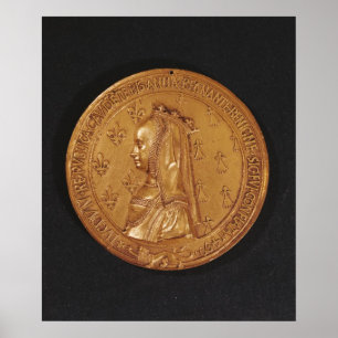 Medaille, die Anne von Bretagne darstellt Poster