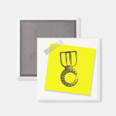 Medaille Magnet (Vorderseite/Rückseite)