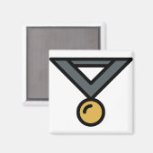 Medaille Magnet (Vorderseite/Rückseite)