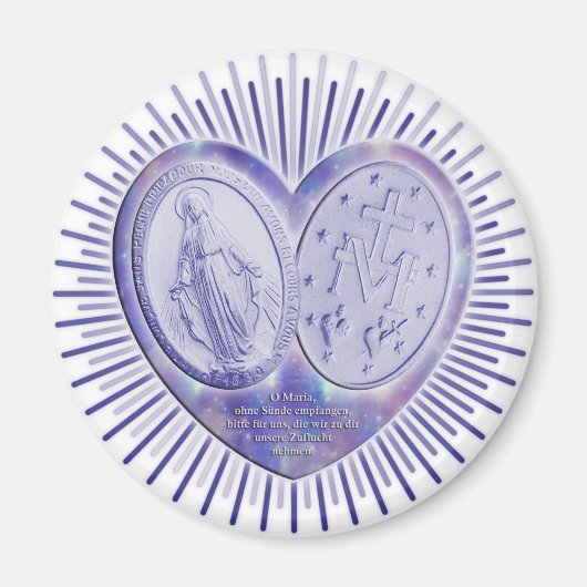 medaille miraculeuse / Wunderbare Medaille Magnet (Vorne)