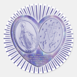 medaille miraculeuse / Wunderbare Medaille Runder Aufkleber