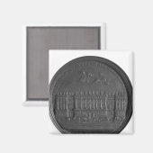 Medaille mit Berninis Design für den Louvre Magnet (Vorderseite/Rückseite)