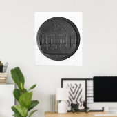 Medaille mit Berninis Design für den Louvre Poster (Heimbüro)