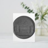 Medaille mit Berninis Design für den Louvre Postkarte (Stehend Vorderseite)