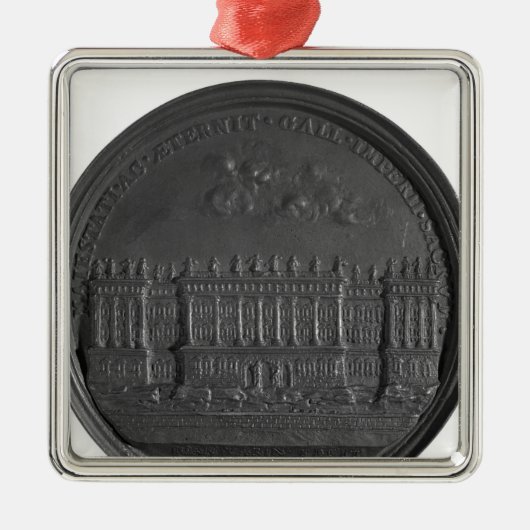 Medaille mit Berninis Entwurf für das Louvre Silbernes Ornament (Vorne)