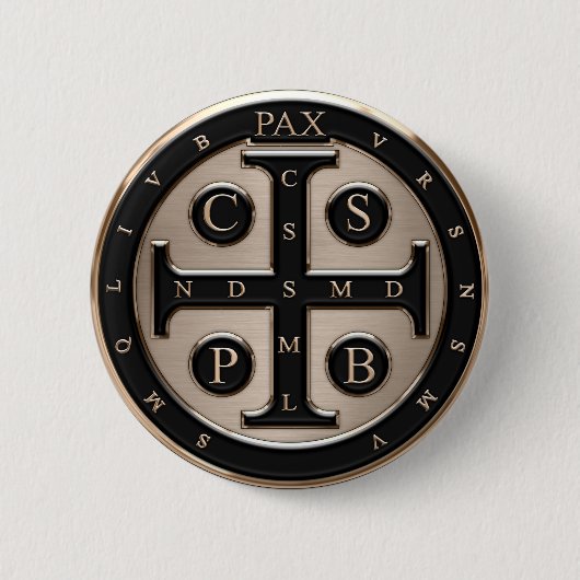 Medaille St. Benedict Button (Vorderseite)