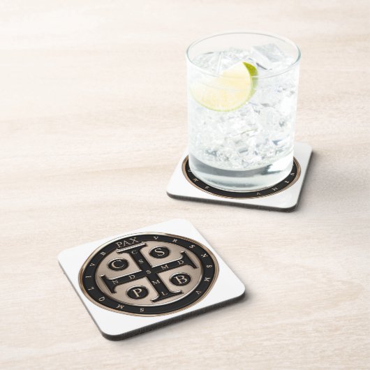 Medaille St. Benedict Untersetzer (Rechte Seite)