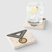 Medaille Steinuntersetzer (Seitenansicht)