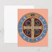 Medaille von Saint-Benedikt (Vorne/Hinten)