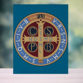 Medaille von Saint-Benedikt Acrylschild (Neutral)