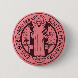 Medaille von Saint-Benedikt Button