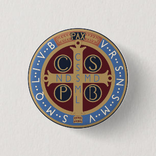 Medaille von Saint-Benedikt Button