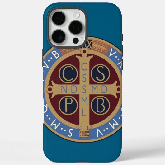 Medaille von Saint-Benedikt Case-Mate iPhone Hülle (Rückseite)
